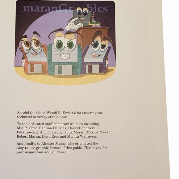 WordPerfect for Windows 6.0 Learn At First Sight maranGraphics 1993 color 124p - Picture 7 of 9